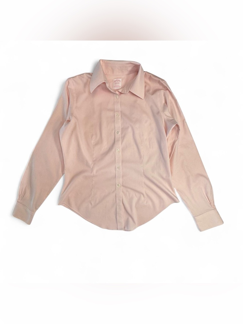 Brooks Brothers Tailored Fit Button Down Shirt Size 10 Pink Non Iron Office